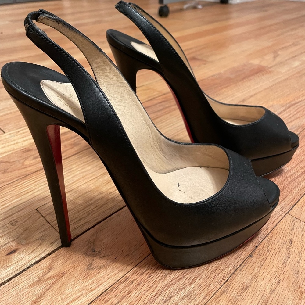 Christian Louboutin slingback pumps